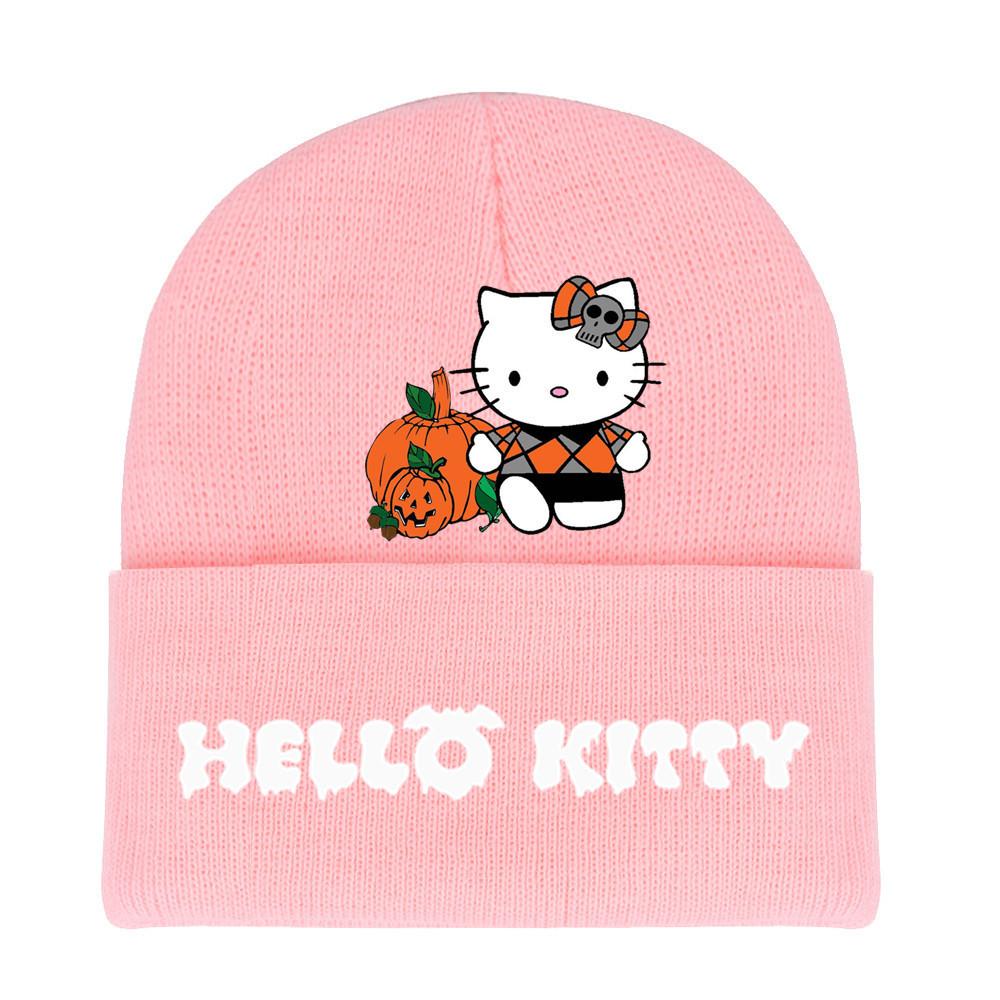 Halloween Printed Knit Cap For Winter Teens And Cartoon Enthusiasts