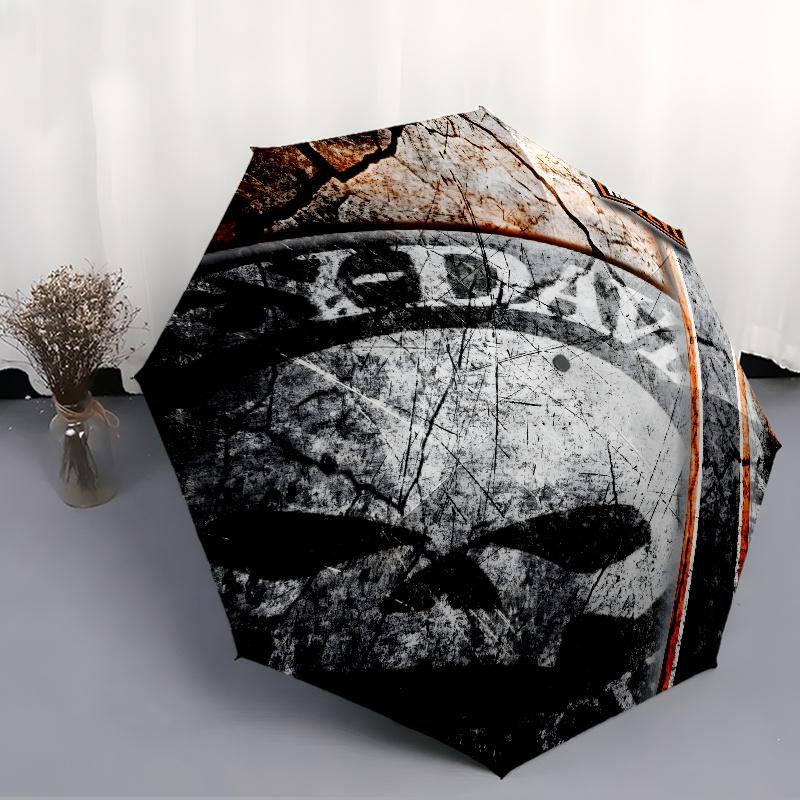 1pc Harley-Davidson Umbrella, Sun Protection, And UV Shielding. It Has Eight Sturdy Ribs for Outdoor Use And Perfect As a Holiday Gift