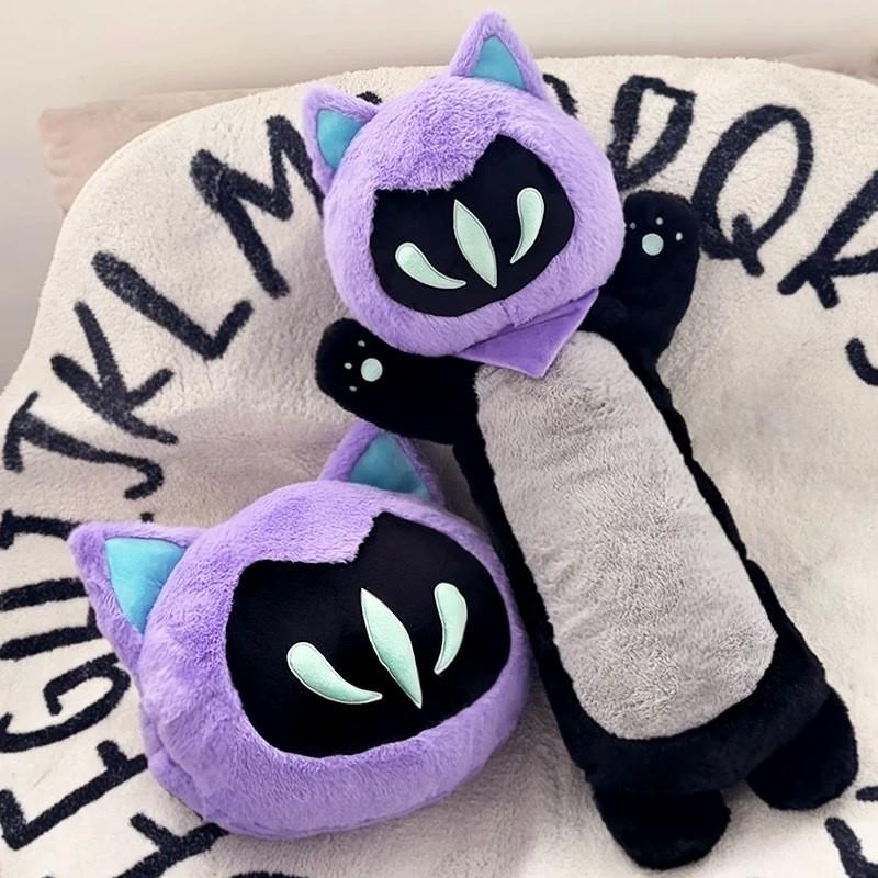 Valorant Omen Cat Plush Pillow With Soft Plush Material For Gaming Fans And Relaxation