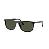 Ray Ban Green Rectangular Unisex Sunglasses Rb2216 901 31 58