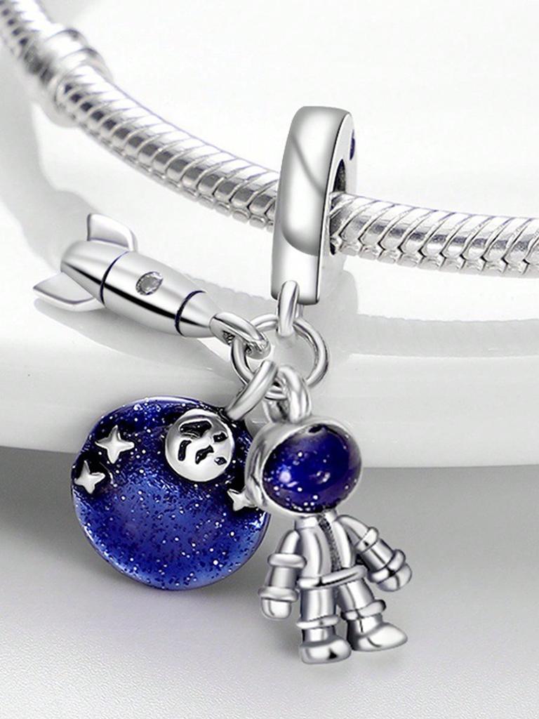 Charm Bead Charms Plata copper Colors Blue Sea Eye Sea Pearl Bead Charms Charm Pendant for Authentic Bracelets for Women Do It Yourself Jewellery Love
