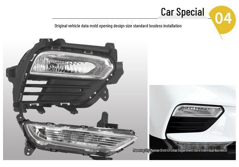 17-19 Beijing Hyundai IX25 Fog Light Assembly with LED Daytime Running Lights