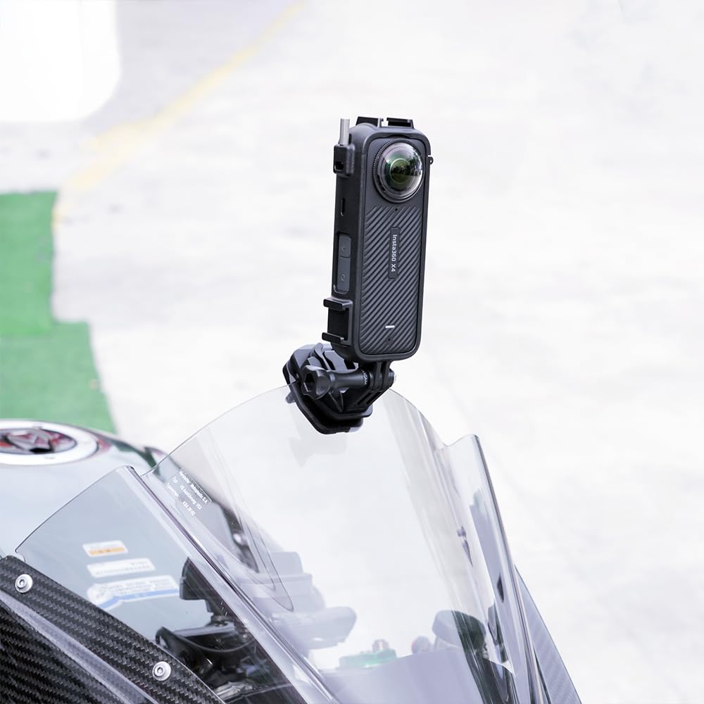 Aluminum Alloy Clip for Bike Windshield Compatible with Insta360 X4