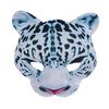 Snow Leopard Half Face Mask Animal Cosplay Mask Halloween Costume Accessory For Men Women Cosplay Halloween Celebration