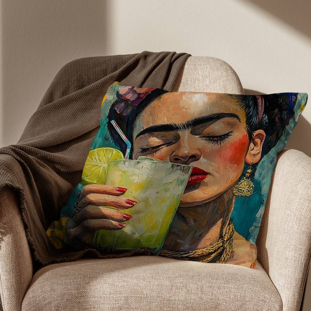 Printed Art Frida Kahlo pillow cover living room sofa cushion cover bedroom room bed pillow cover home decoration