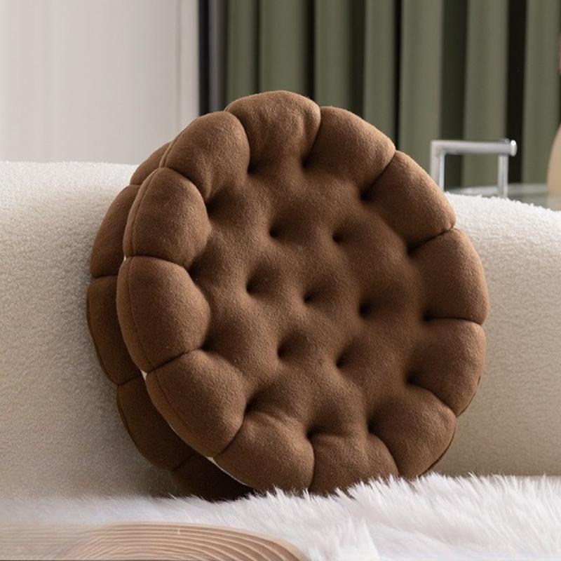 Japanese Simulation Sandwich Biscuit Seat Cushion Tatami Mat Cute Creative Plush Throw Pillow Dormitory Bedside Cushion
