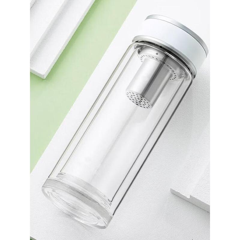 Wanxiang Double-Layer Glass Tea Infuser Mug