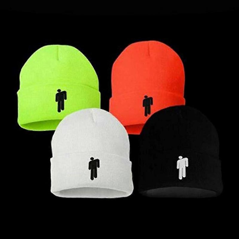 Mode Unisex Höst Vinter Billie Eilish Broderad Stickad Mössa Hip Hop Mössa