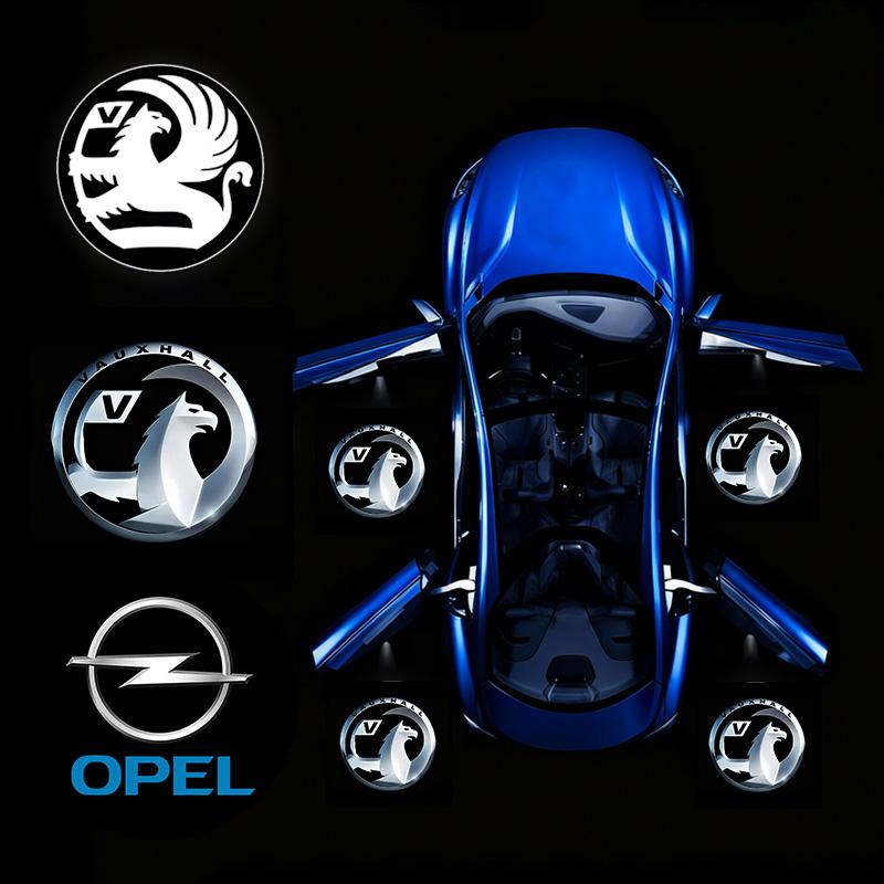 AAAYT1 Car Door Ghost Light LED Emblem Logo Laser Projector Courtesy Lamp For Opel Insigni Astra J G K B Corsa Zafira B Mokka Meriva