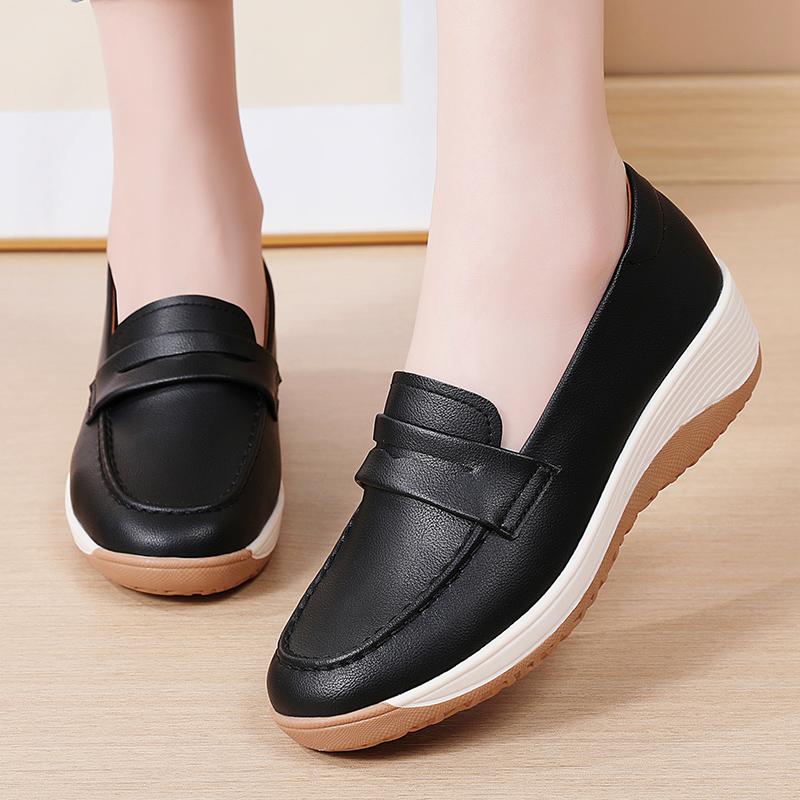 

Большой размер, мягкая подошва для удобных леггинсов, обувь для мам, повседневная обувь, обувь на плоской подошве, легкая нескользящая обувь, женская, тренд 2025 35