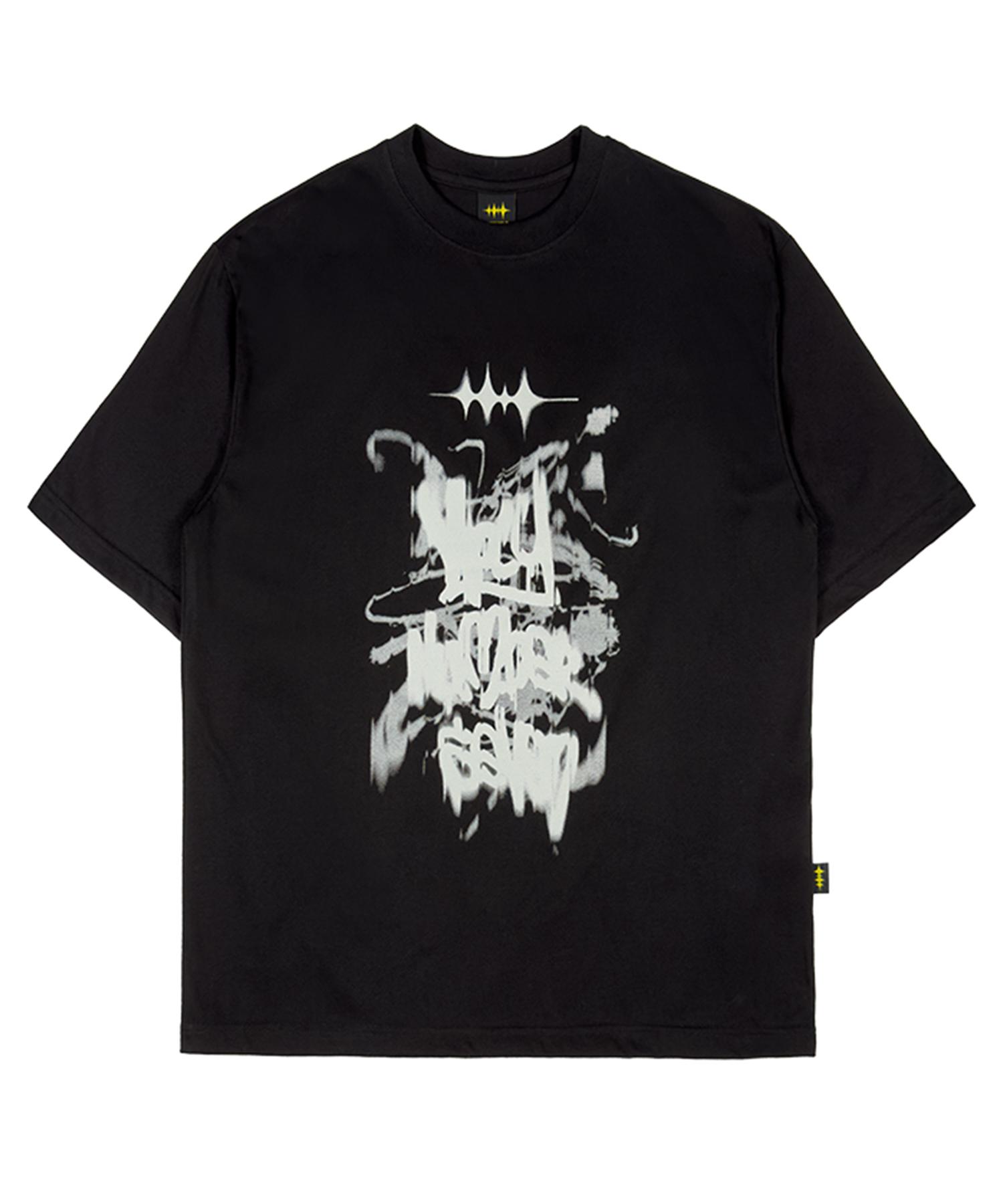 Holy Number Seven Oversized Hip Hop Dance Studio Vintage Graphic Short Sleeve T-Shirt Black S