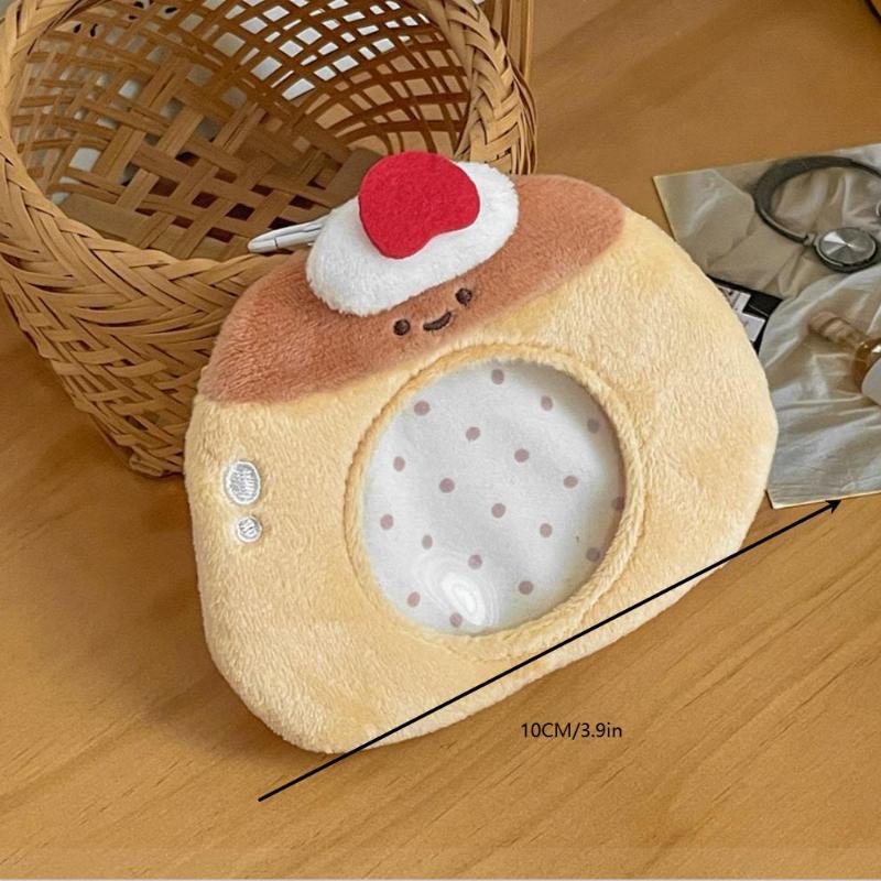 Card Holder Plush Anime Cartoon Badge Storage Protective Case Fresh Mini Keychain Small Bag Photocard Holder Gift