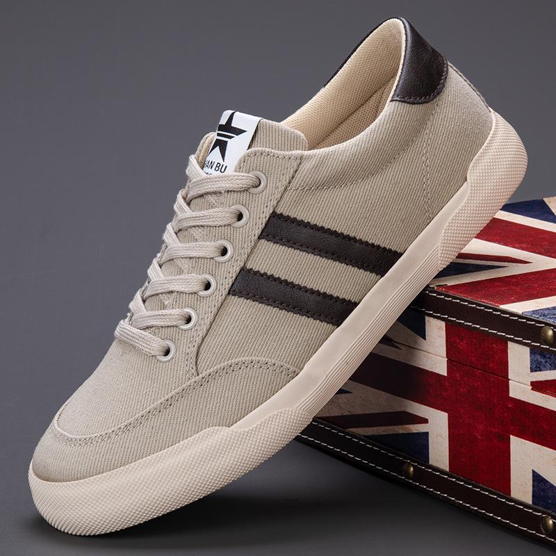 2026 Spring Men's Trendy Canvas Shoes - Versatile Korean Style, Breathable, Comfortable Casual Skate Footwear