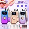 LED Display Electric Nail Polishing Grinder Rechargeable Nail Grinder  Nail Tools