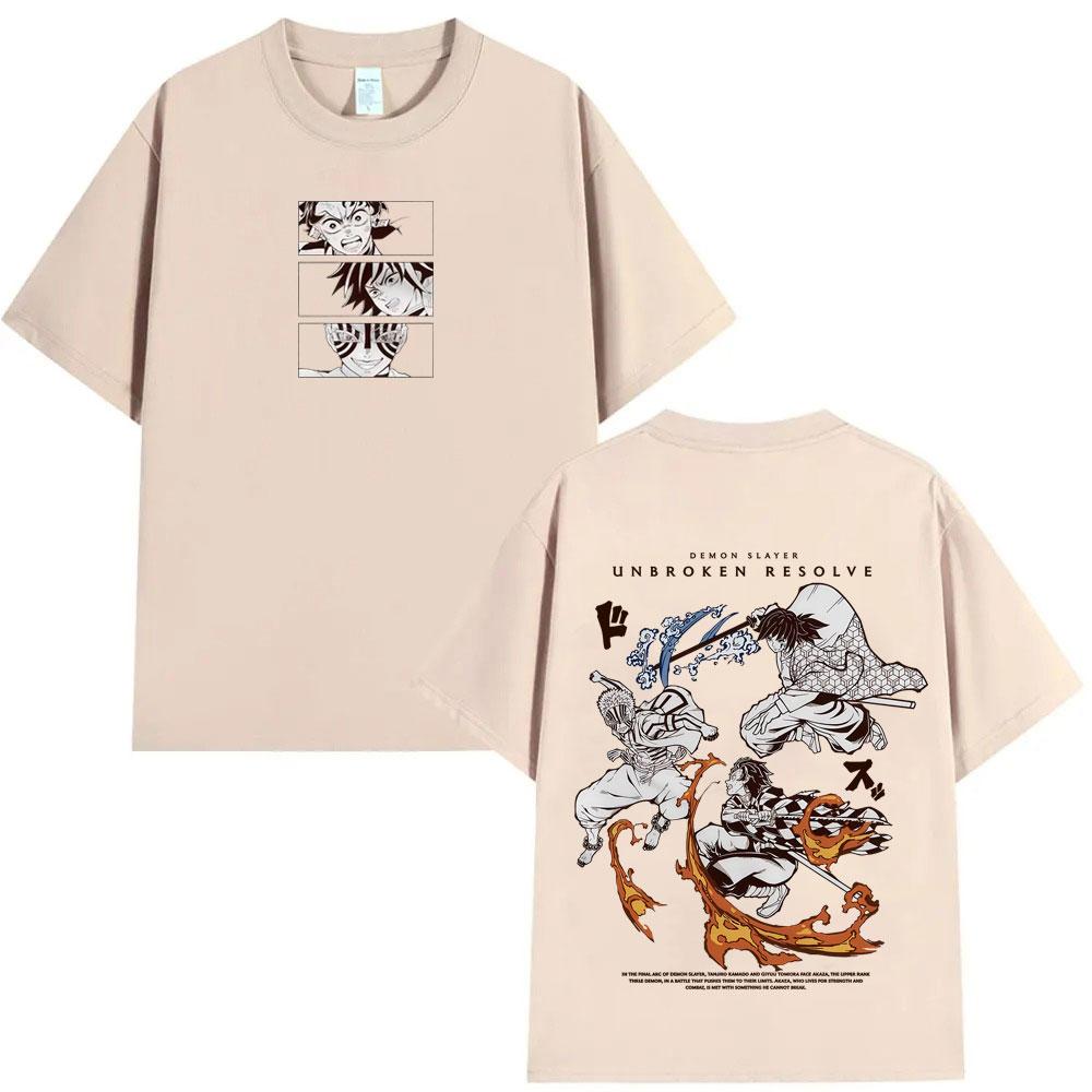 

Anime Demon Slayer Kamado Tanjirou Tomioka Giyuu Akaza Graphic Tshirts Men Women Fashion Casual Vintage Short Sleeve T Shirts 3XL