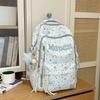 Schoolbag Korean version ins simple casual girl cute star high value printed schoolbag women's campus versatile backpack