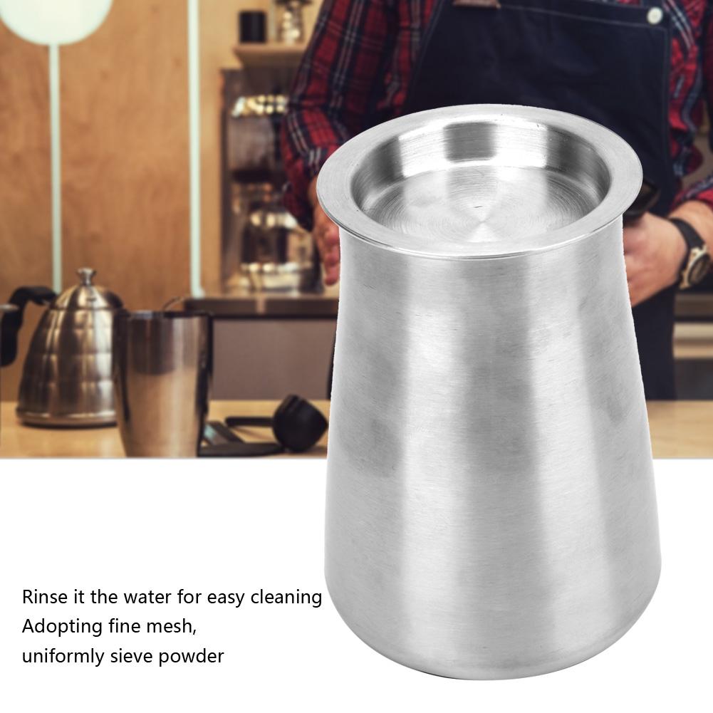 Stainless Steel Fine Mesh Coffee Powder Sieve Sifter Filter Container for Coffee Powder Sieving