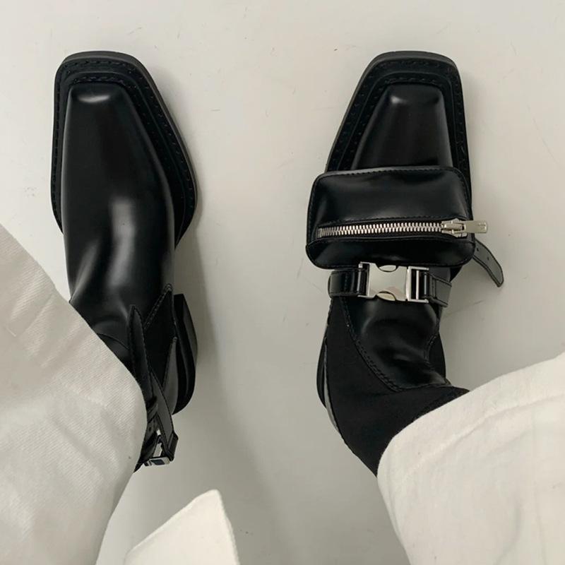 

Женские ботинки Мартина новые весенне-осенние подиумные ботинки сумка три-в-одном нишевая обувь короткие ботинки большой размер 4041 41