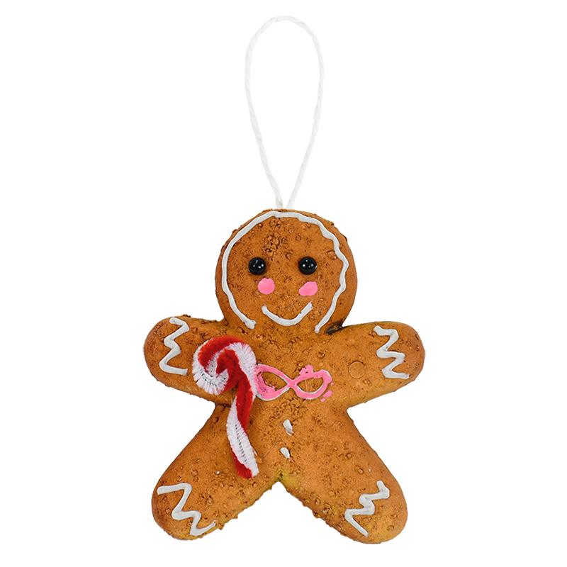 Christmas Tree Ornaments Simulated Cookies Snowflake Ball Gingerbread Man Donuts Modelling Christmas Tree Pendants Noel Supplies 7