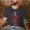 2026 Fashion Trend Unisexs Tshirts Personalized Geometric Dragon Print T Shirts Casual Style Katana And Dragon Print Streetwear