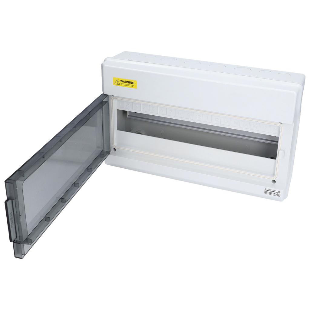Distribution Protection Box 18 Way DIN Rail Outdoor IP66 Waterproof Transparent Junction Case