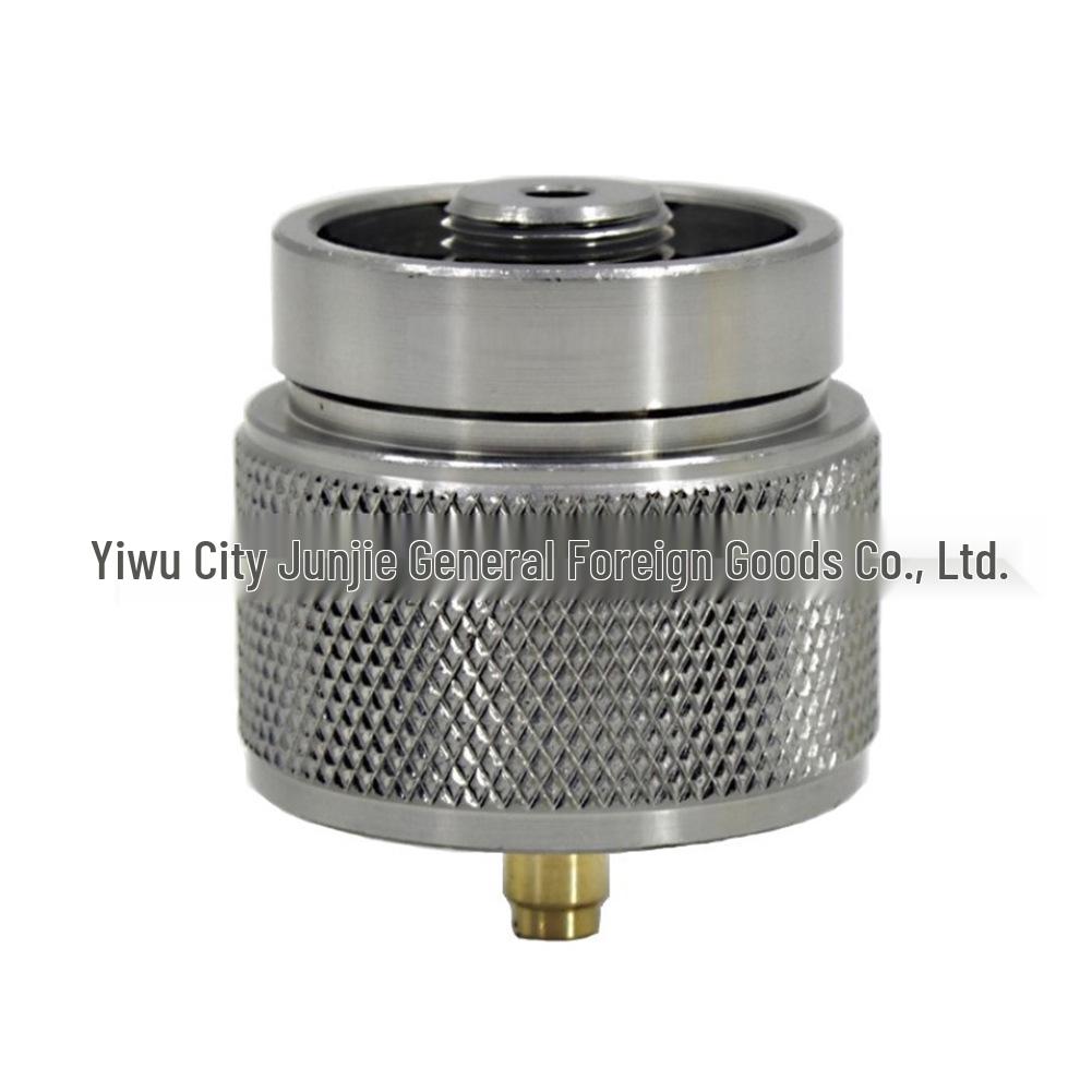 German Standard LPG Stove Head: Outdoor Gas Can Adapter with Long Flat Cassette and Inflatable Valve Connector Pipe
