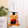 Bear Keychain Plush Pendant Graduation Doll Logo Doll Bag Accessories Doctor Bear Graduation Commemorative Gift