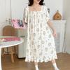 Women's Plus Size Ice Silk Nightdress - Summer Over-the-Knee, High-End, Loose Fit, Thin Section for Sizes Up To 300 Jin