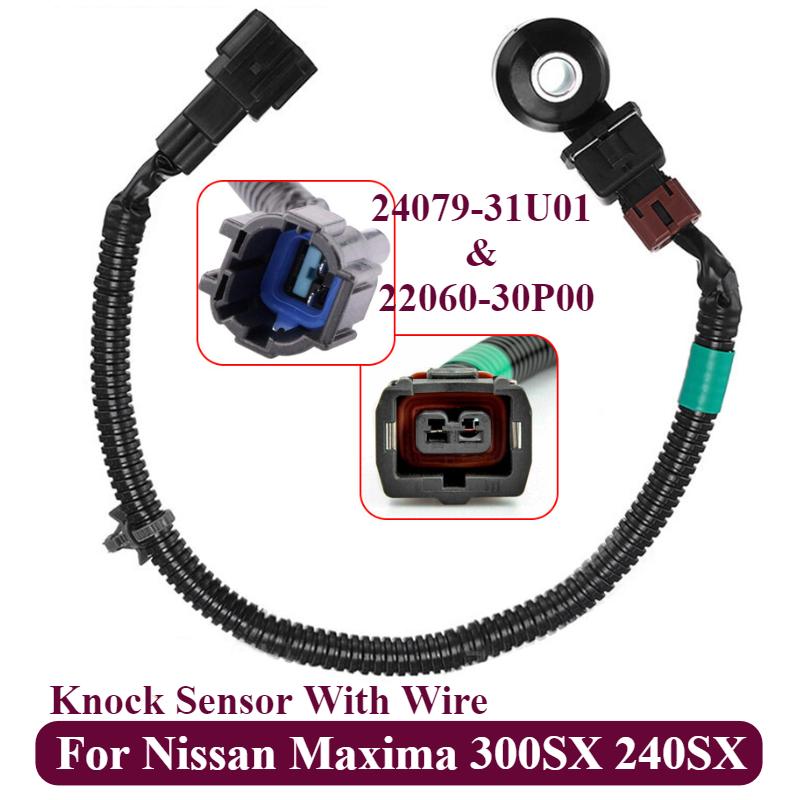 24079-31U01 & 22060-30P00 Detonation Sensor With Wire For Nissan Maxima 300SX 240SX 2407931U01 2206030P00