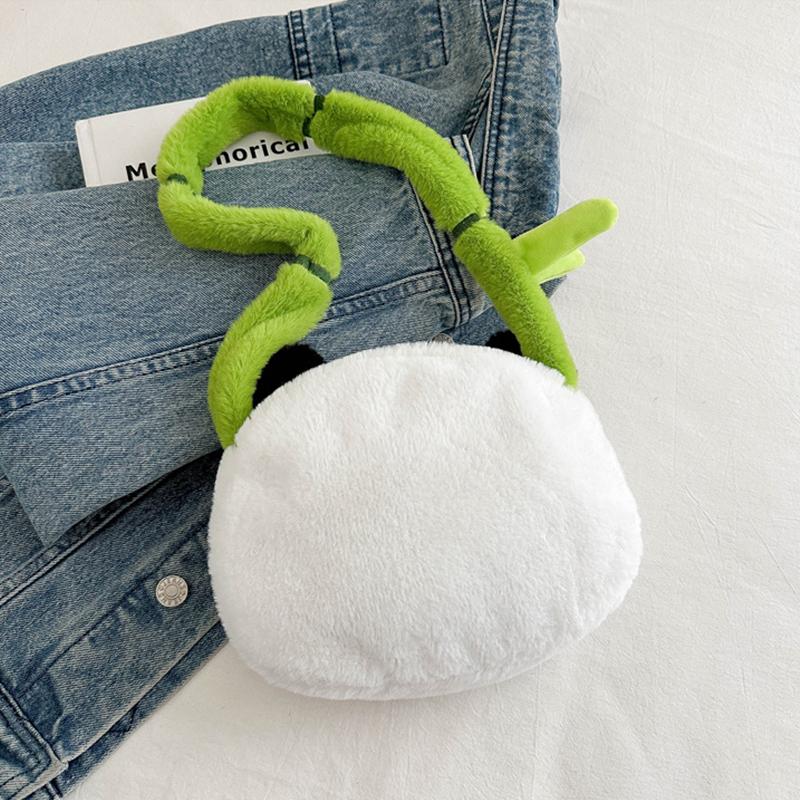 Versatile New Cartoon Panda Plush Handheld Doll Versatile Diagonal Cross Bag