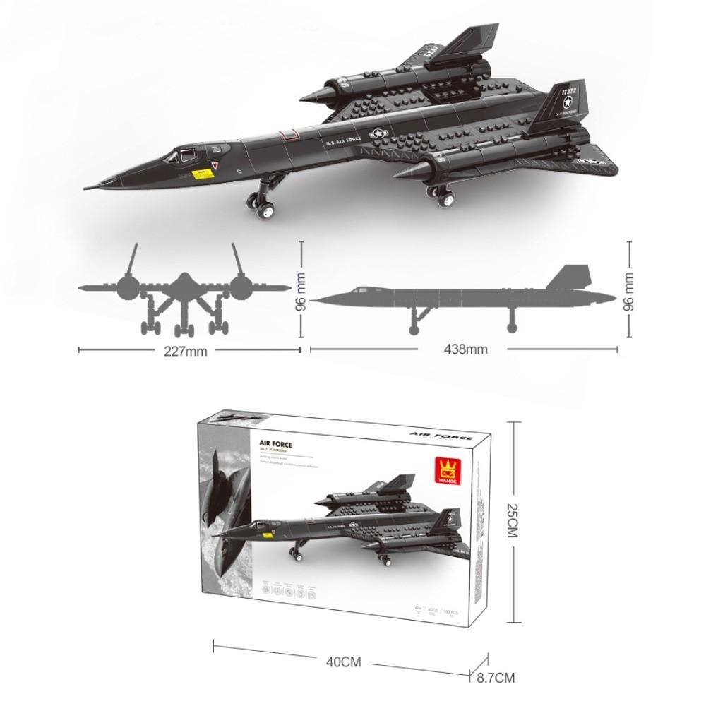Large Size Aircraft Building Block Model ABS Detailed Fighter Aircraft Model Assembling Type DIY Airplane Model Boy Gifts
