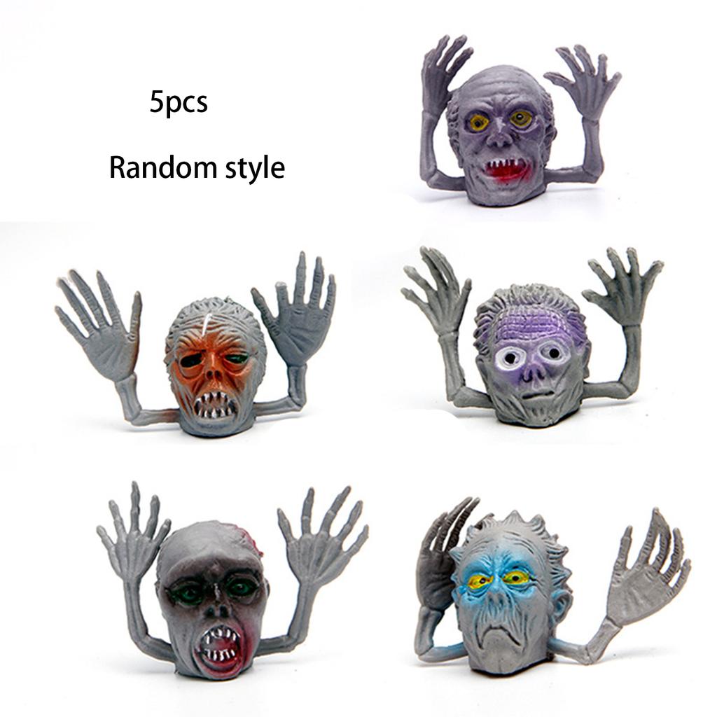 6 Halloween Ghost Finger Covers, Trick Party Mini Toys, Fashionable And Funny Entertainment Interactive Toys.