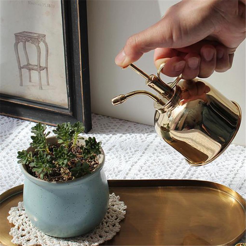 Butelka ze spryskiwaczem 300 ml Vintage Brass Podlewanie Dzbanek do roślin domowych do ogrodu wewnętrznego