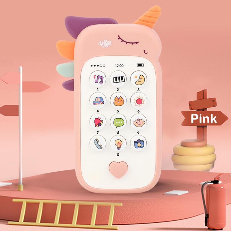 Baby Phone Toys Cute Telephone Teether Musical Voice Toy Early Educational Learning Machine Electronic Children Cellphone Gifts