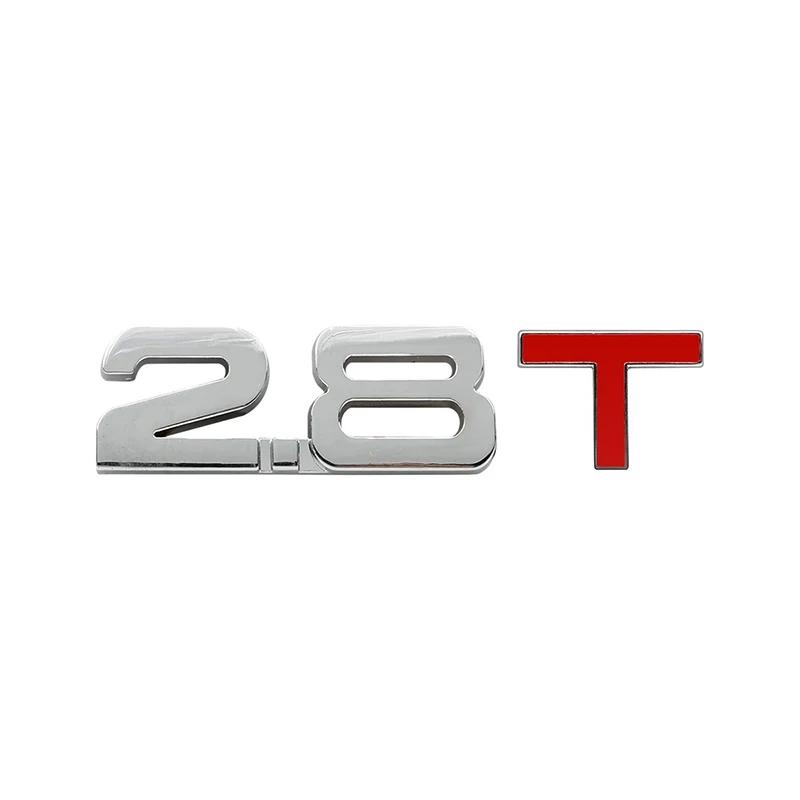 3D Metal Car Trunk Engine Displacement Emblem Badge Decal Stickers 1.3T 1.4T 1.5T 1.6T 1.8T 2.0T 2.2T 2.4T 2.5T 2.8T 3.0T Logo