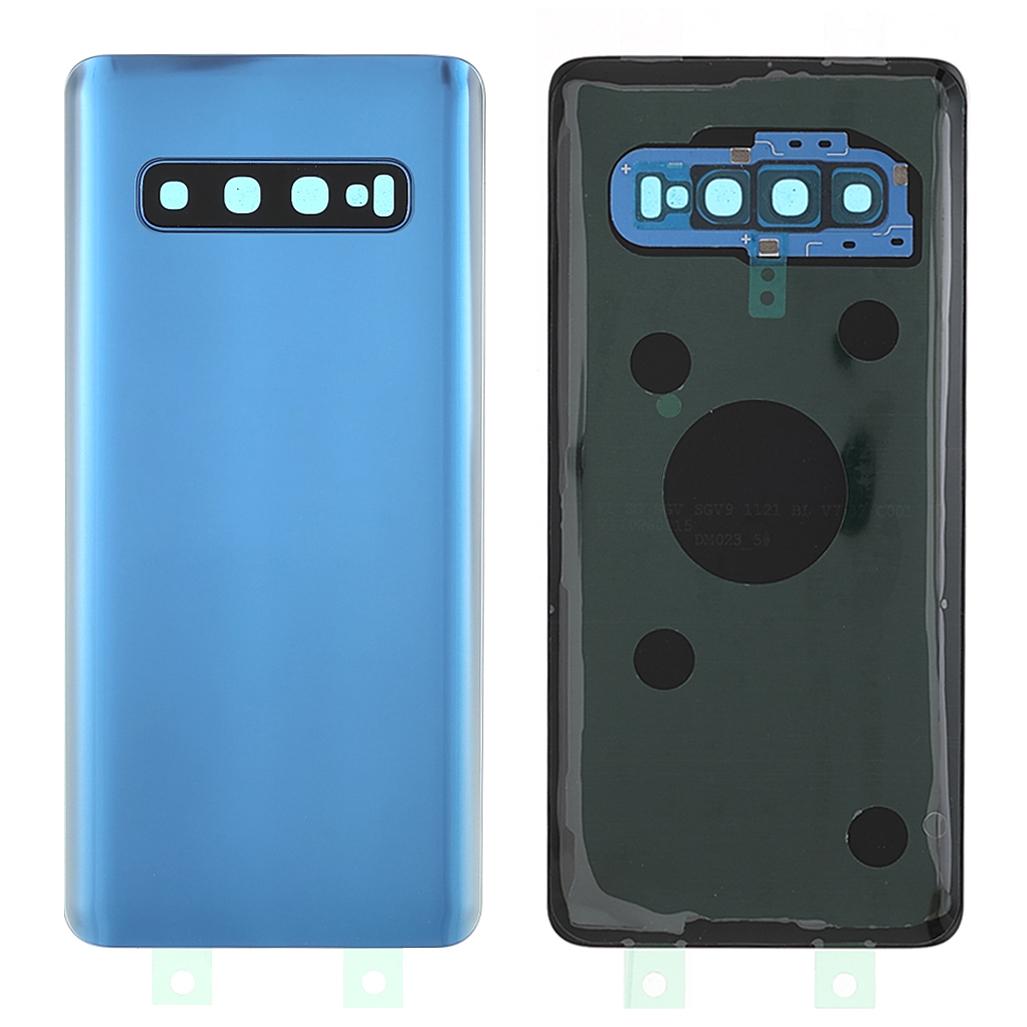 

Задня кришка корпусу акумулятора із кришкою об єктива камери та кільцем об єктива камери на заміну (без логотипу) для Samsung Samsung Galaxy S10 Blue
