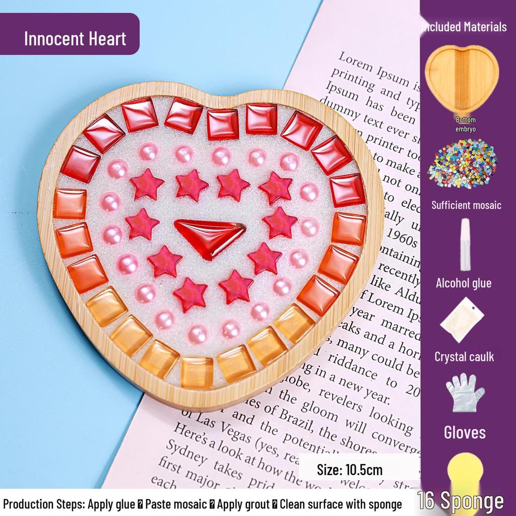 DIY Mosaic Coaster Craft Kit for Kids - Patchwork Creative Art