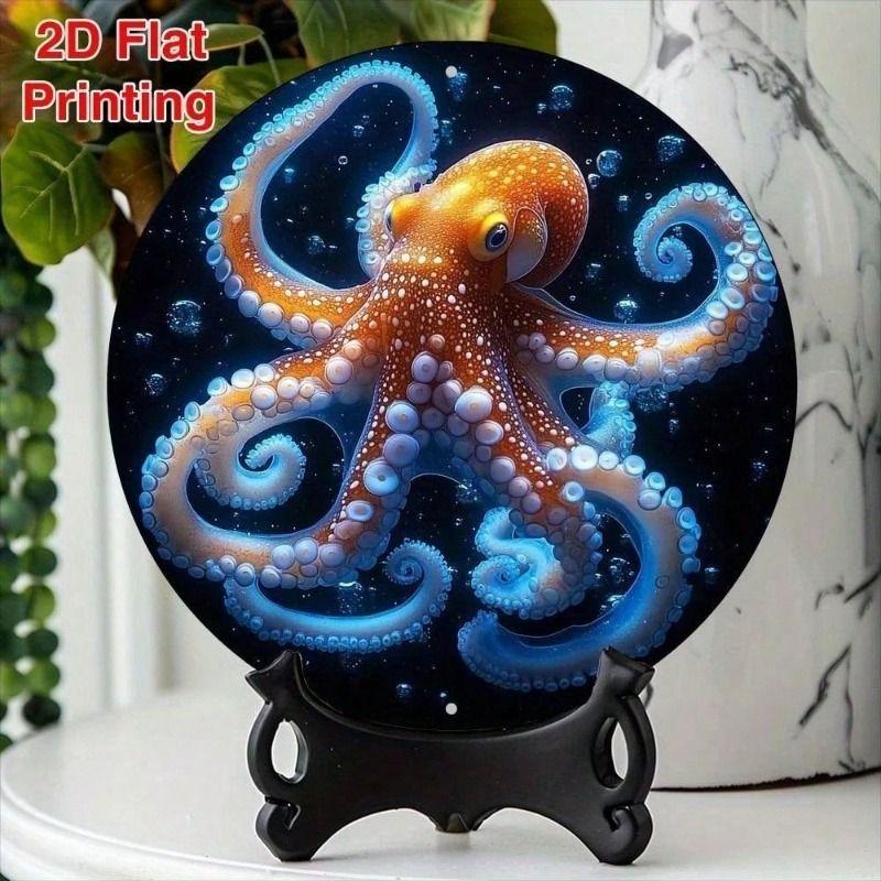 

Retro Round Aluminum Metal Wall Sign For Cafe