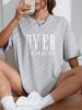 Unisex Přemýšlení Nápis Dámské Krátký Rukáv Prodyšné Vintage O-Výstřih Topy All-math Ležérní Trička Dámské Tričko Oblečení