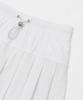 SLOUPLAY Mesh Pleated Skirt (White)