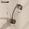 Plastic Wall Mount Hair Dryer Holder With Rotating Design For Bathroom Convenience