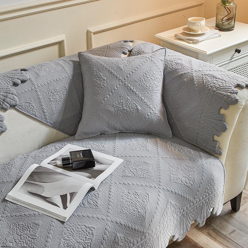 

Летящие годы, как вода, Вышитая подушка для дивана из стираного чистого хлопка, Универсальная нескользящая хлопковая ткань на все сезоны, Чехол для дивана в гостиную 70*70cm