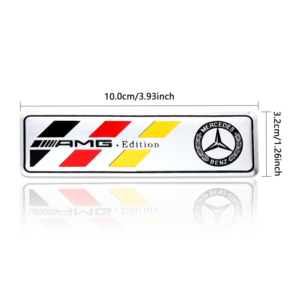 3D Aluminum Car Side Body Trunk Emblem Decoration Sticker For Mercedes Benz AMG Class GLK GLA CLA GLB W108 W447 W204 W205 Fortwo