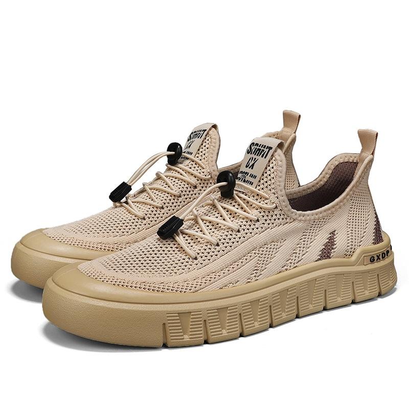 

Sneakers Man Summer Design Comfortable High Quality Vulcanize Shoes for Men Non-slip Running Sports Casual Walking Comfortable 44 хаки