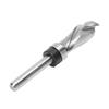 Extra Long Compression Flush Trim Router Bit 1 4in Shank with Top Bearing 1 2in Cutting Dia Spiral Pattern Template for