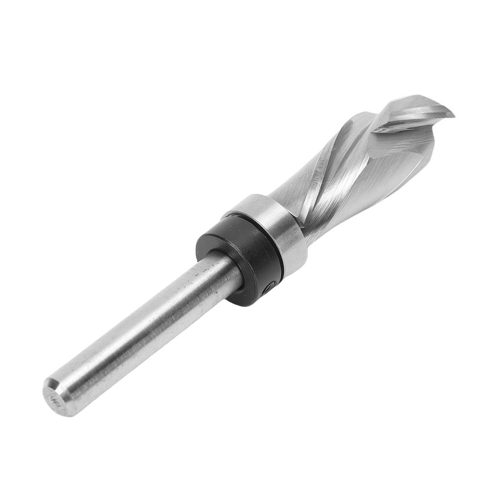 Extra Long Compression Flush Trim Router Bit 1 4in Shank with Top Bearing 1 2in Cutting Dia Spiral Pattern Template for