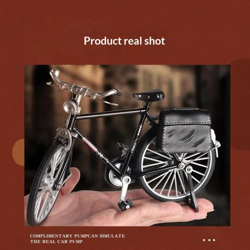 Ručně vyráběný DIY model jízdního kola s rámem 28 palců Retro montážní hračka ve stylu 90. let Poloslitina