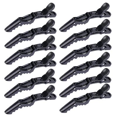 Cerrito Alligator Clips For Hair Styling 6 Pack - Professional Wide Teeth & Double-Hinged Design, Crocodile Clips For Women, Salon Hair Clips For St