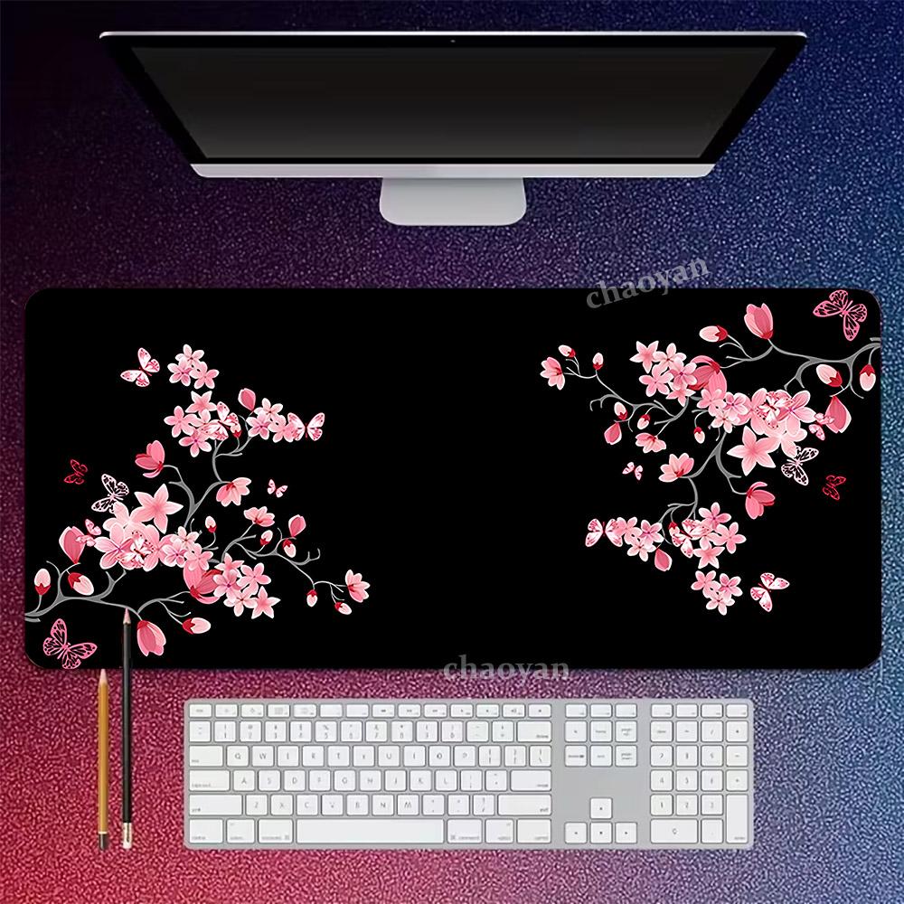 Cherry Blossom Scenery Mouse Pad Game Washable Rubber Plus Long Table Mat Nonslip Home Office Decorative Computer Accessories