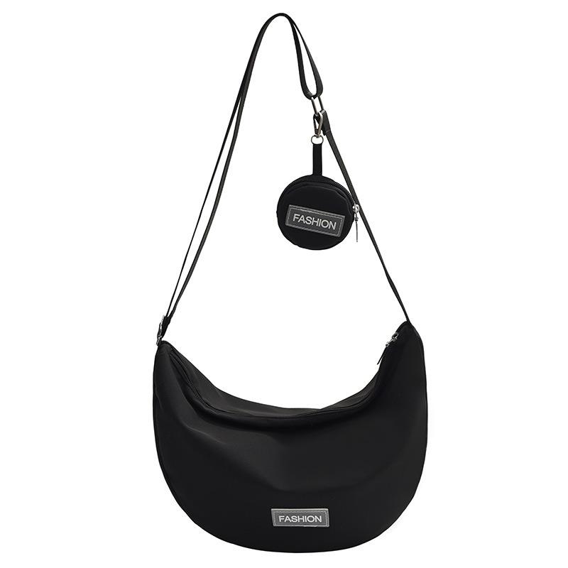 Nylon cloth large-capacity fashion casual bag 2025 summer new shoulder messenger bag simple dumpling bag